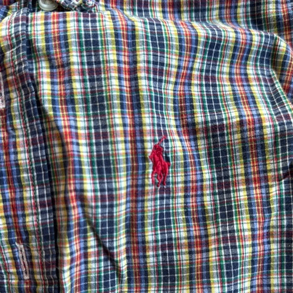 Ralph Lauren Blue and Red Plaid Button Down Shirt